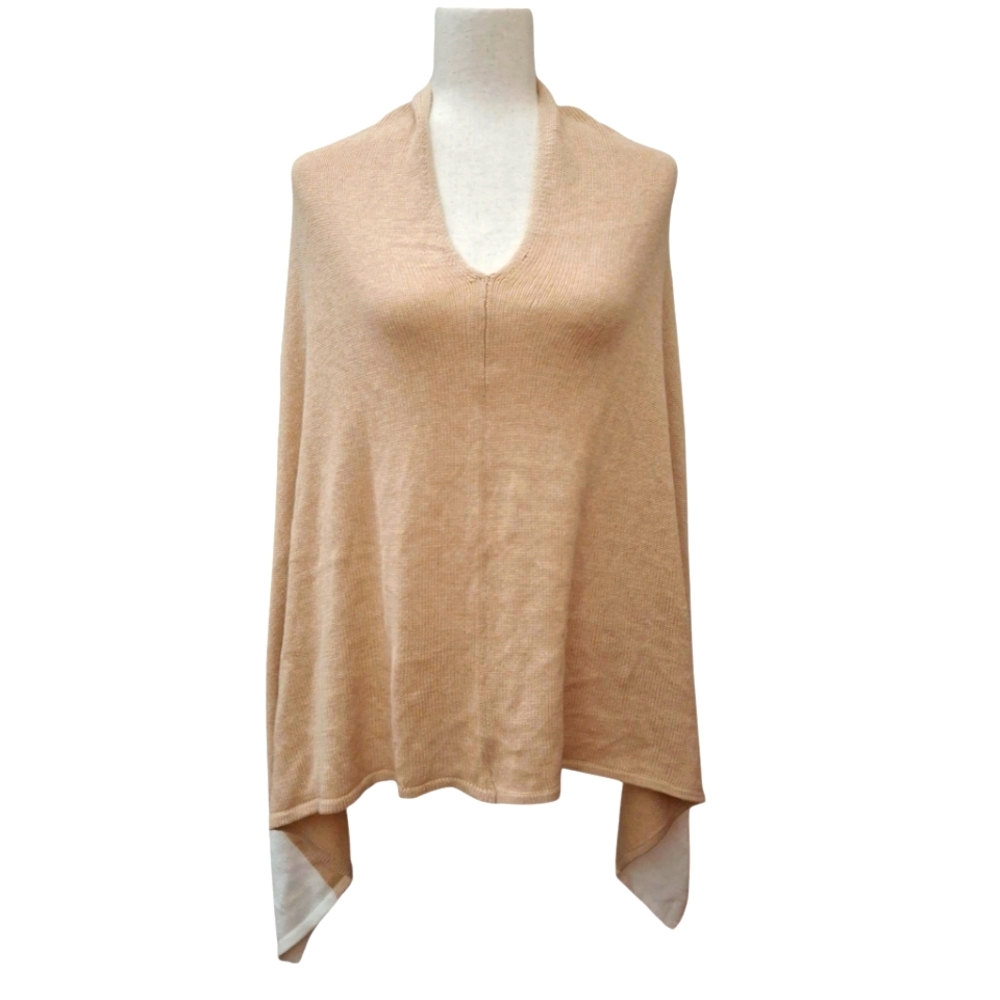 NWT J. Crew Tan Knit Poncho_2